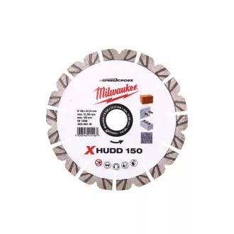   Disc de tăiat diamant MILWAUKEE 150 x 2,6 x 12 x 22,2 mm XHUDD segmentat