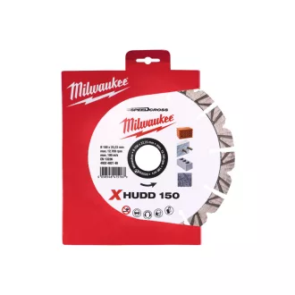   Disc de tăiat diamant MILWAUKEE 150 x 2,6 x 12 x 22,2 mm XHUDD segmentat