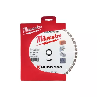   Disc de tăiat diamant MILWAUKEE 350 x 2,6 x 14 x 25,4 mm XHUDD segmentat