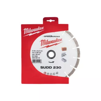   Disc de tăiere cu diamant MILWAUKEE 230 x 3,4 x 15 x 22,2 mm segmentat SUDD