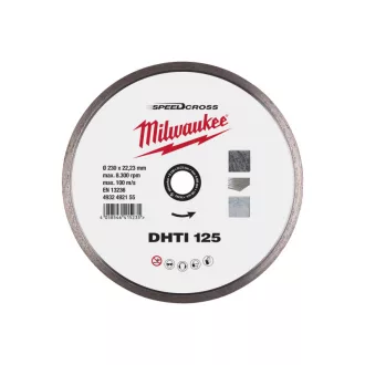   Disc de tăiat diamant MILWAUKEE 125 x 2,3 x 10 x 22,2 mm Speedcross DHTI continuu