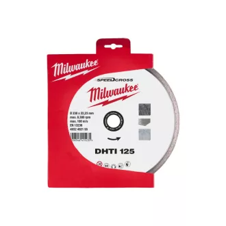   Disc de tăiat diamant MILWAUKEE 125 x 2,3 x 10 x 22,2 mm Speedcross DHTI continuu