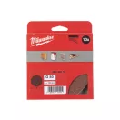 Placă de șlefuit cu velcro MILWAUKEE STD 125 mm / P80 8 găuri (10 buc)