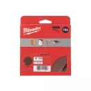 Placă de șlefuit cu velcro MILWAUKEE STD 125 mm / P120 8 găuri (10 buc)