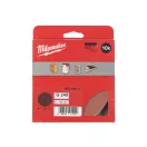 Placă de șlefuit cu velcro MILWAUKEE STD 125 mm / P240 8 găuri (10 buc)