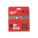 Placă de șlefuit cu velcro MILWAUKEE STD 150 mm / P80 6 găuri (10 buc)