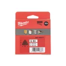 MILWAUKEE Placă de șlefuire Delta cu velcro STD 93 x 93 mm / P80 6 găuri (10 buc)
