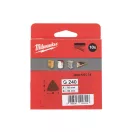 MILWAUKEE Placă de șlefuire Delta cu velcro STD 93 x 93 mm / P240 6 găuri (10 buc)