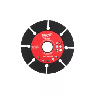   Disc de tăiere din carbură MILWAUKEE 115 x 1,0 x 22,2 mm segmentat