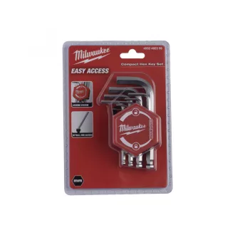 Set chei hexagonale MILWAUKEE 9 piese, compacte