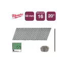 Cuie de finisare MILWAUKEE, fără cap, galvanizate 16G 20° SC1 - 1,35 x 50 mm (2000 buc)