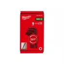 MILWAUKEE Set compact de chei Torx în formă de L, 9 piese T10-T50