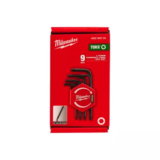   MILWAUKEE Set compact de chei Torx în formă de L, 9 piese T10-T50