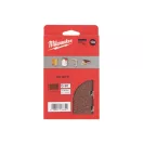 Placă de șlefuit cu velcro MILWAUKEE STD 80 x 133 mm / P60 10 găuri (10 buc)