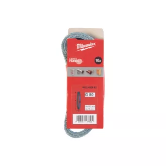 MILWAUKEE Banda de șlefuit 457 x 13 mm / P80 (10 buc)