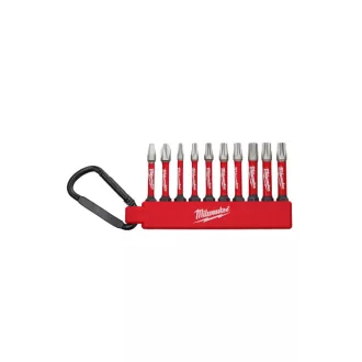   Set de biți MILWAUKEE cu carabinier 10 piese 1/4" Hex Shockwave™ Set 2