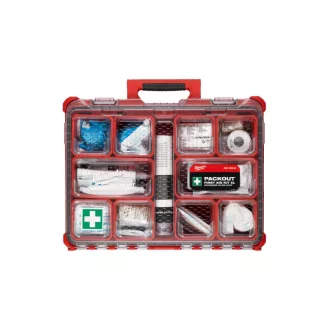   MILWAUKEE Cutie de prim ajutor XL compatibilă DIN 13157 PACKOUT™ (50 persoane)