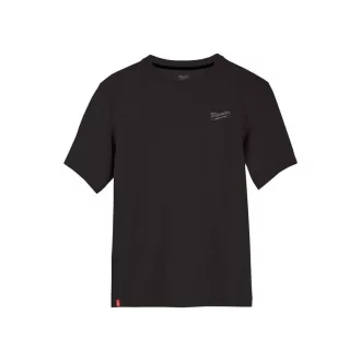 Tricou hibrid MILWAUKEE cu mânecă scurtă, negru HTSSBL L