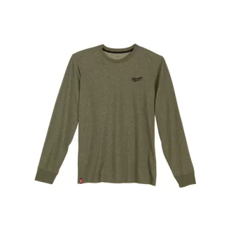 Tricou hibrid MILWAUKEE cu mânecă lungă, verde HTLSGN L