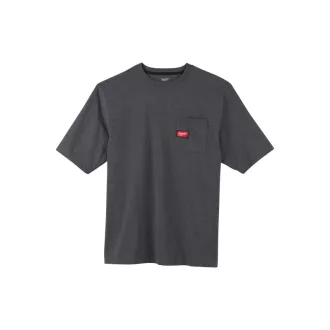   MILWAUKEE Tricou cu mânecă scurtă și buzunar gri WTSSG-XXL
