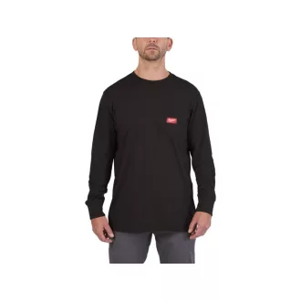   Tricou cu mânecă lungă cu buzunar MILWAUKEE, negru WTLSBLII L
