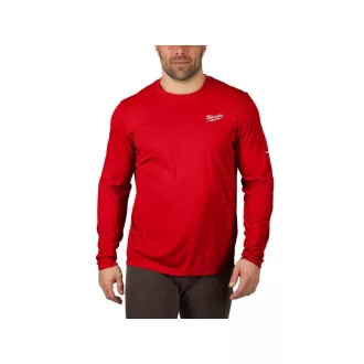 Tricou tehnic cu mânecă lungă MILWAUKEE Roșu WWLSRD L