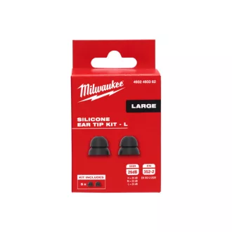  Protecție auditivă MILWAUKEE dopuri de urechi Bluetooth de înlocuire din silicon mărime L (5 per/cs)