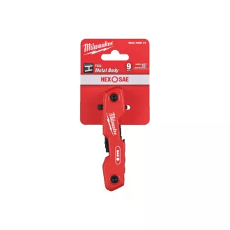 Set chei hexagonale MILWAUKEE 9 piese inch