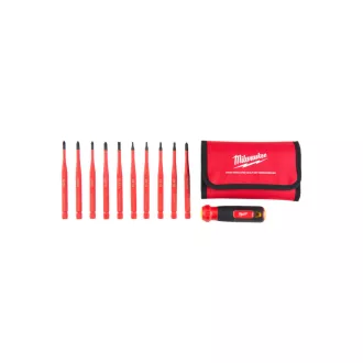 MILWAUKEE Set de șurubelnițe multi-bit izolate 10 în 1