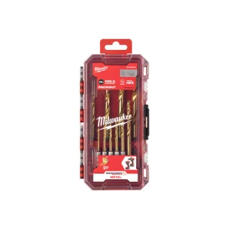   Set de burghie elicoidale MILWAUKEE 10 bucăți, Shockwave HSS-G TIN