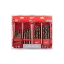 MILWAUKEE Set de burghie elicoidale 25 piese 1-13 mm HSS-G Co