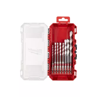   MILWAUKEE Set de burghie universale 8 piese Suport de burghie 4-12 mm cu două tăișuri