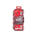 MILWAUKEE Set de burghie universale 8 piese Suport de burghie 4-12 mm cu două tăișuri