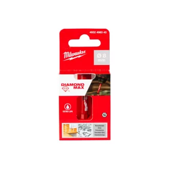   MILWAUKEE Burghiu diamantat uscat 8 mm 1/4" HEX DIAMOND MAX™