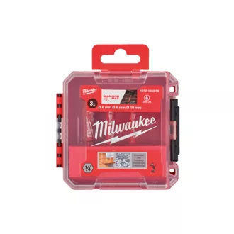   MILWAUKEE Set burghie diamant uscate 3 piese 1/4" HEX (6, 8, 10 mm) DIAMOND MAX™