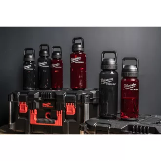 MILWAUKEE Sticlă de plastic roșie 1420 ml PACKOUT™