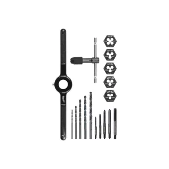 MILWAUKEE Set de filiere și burghie manuale 17 piese