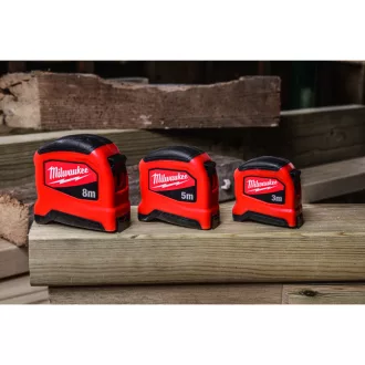 MILWAUKEE Ruletă 3 m x 16 mm metrică SLIMLINE (GEN 2)