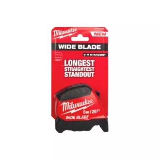   MILWAUKEE Ruletă premium 8 m/26 ft x 35 mm LAME LĂRGĂ (GEN 2)