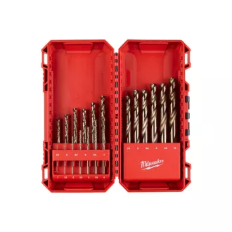   MILWAUKEE Set burghie spirale 19 piese 1-10 mm HSS-G CO DIN 338
