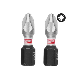 MILWAUKEE Set 3 bucăți vârf PZ2 x 25 mm Shockwave