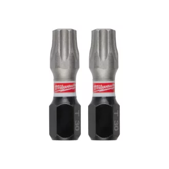 MILWAUKEE Bit de impact T30 x 25 mm Shockwave (3 buc)