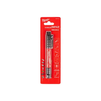MILWAUKEE INKZALL™ Marker dublu, vârf plat/vârf ascuțit