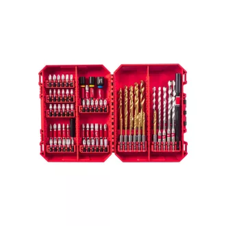 MILWAUKEE Set de biți și burghie, 74 piese