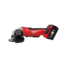Polizor unghiular cu acumulator MILWAUKEE HD18 AG115-402C (2 baterii de 4,0 Ah + încărcător)
