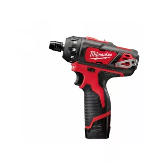   Șurubelniță fără fir MILWAUKEE M12 BD-202C (2 baterii de 2,0 Ah + încărcător)