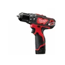 MILWAUKEE Mașină de găurit cu percuție cu acumulator M12 BPD-202C (2 x 2,0 Ah baterie + încărcător)