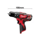 MILWAUKEE Mașină de găurit cu percuție cu acumulator M12 BPD-0 (fără baterie + încărcător)
