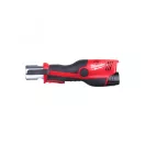 Presă hidraulică fără fir MILWAUKEE M12 HPT-202C V-SET 15/22/28 mm (2 x 2,0 Ah baterie + încărcător)