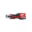 Presă hidraulică fără fir MILWAUKEE M12 HPT-202C V-SET 15/22/28 mm (2 x 2,0 Ah baterie + încărcător)